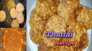 SRS SAMAYAL  Thattaai recipe Ottavadai recipe How to make Thattai  Ottavadai [upl. by Eenet]