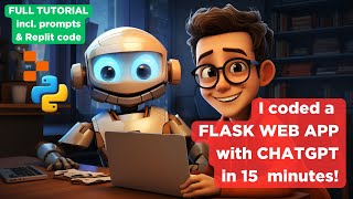 👨‍💻 Lets create a Flask Web App with ChatGPT 🤖 Full tutorial incl prompts amp final code on Replit [upl. by Aihsit633]