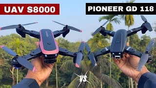 PIONEER GD 118 DRONE VS UAV S8000 DRONE  WHICH ONE IS BEST FOR YOU 🤔 [upl. by Creighton776]