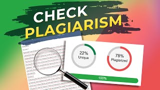 How to Check Your Work for Plagiarism [upl. by Aguayo203]