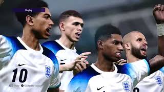 INGLATERRA VS BRASIL AO VIVO COM IMAGENS SIMULAÇÃO GAMEPLAY PS4 PES2021 [upl. by Inalem986]