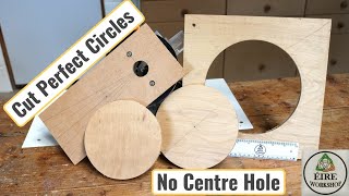 Easy Circle Cutting Jig and No Centre Hole Template For Your Router [upl. by Jessica25]