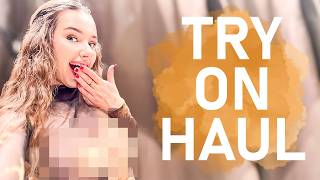 4K TRY ON HAUL  SHEER LONGSLEEVES WITH LISA  NO BRA CHALLENGE GET READY WITH ME [upl. by Saidnac]