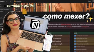 como mexer no NOTION  do ZERO ⭐️  template para organização amp produtividade [upl. by Austine]