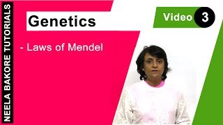 Genetics  Principles of Inheritance amp Variations  NEET  Laws of Mendel  Neela Bakore Tutorials [upl. by Ellora]