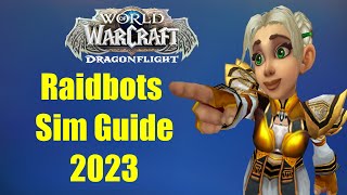 SimulationcraftRaidbots Guide  maximale DPS rausholen  WoW Dragonflight [upl. by Marthena]