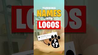 Turning NAMES into LOGOS 🤯🔥 Comment What Name I Should Design Next nameart logodesign logo [upl. by Tnias283]