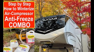 Step by Step How to Winterize a 2021 Keystone Cougar 5th Wheel  Winterize Keystone RV [upl. by Fem464]