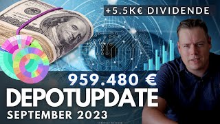 Eskalation ans Limit Weltportfolio September 2023  ETF Aktien Dividenden [upl. by Maretz]