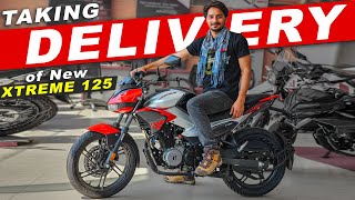 Taking Delivery of My Xtreme 125R  Hero New 125 cc Monster  खतरनाक चीज़ है यार [upl. by Josephine]