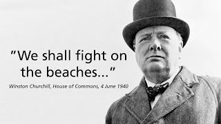 Winston Churchill’s Powerful “We Shall Fight on the Beaches” Speech  Inspirational WWII Moment [upl. by Idihsar]