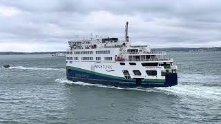 Wightlink Victoria of Wight departing Portsmouth ￼Hampshire England Wednesday 3rd 2024 [upl. by Haziza]