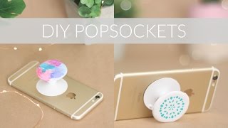 DIY POPSOCKETS FROM SCRATCH  DECORATION IDEAS  DIY Phone Accessory Collab [upl. by Notsirk]