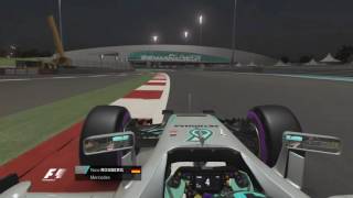 F1 2016 Rosberg Onboard Abu Dhabi [upl. by Annawit]