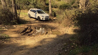 MITSUBISHI ASX AWD AWC OUTLANDER SPORT RVR OFFROAD MUD amp ROCKY TERRAIN Uniroyal Rainsport 3 TEST [upl. by Calvano]