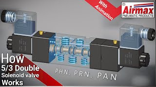 How 53 Double Solenoid Valve Works  what is the difference between PHN PAN amp PRN [upl. by Anib]