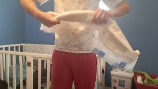 Betterdry M10 adult diaper absorption test before and after [upl. by Aihseyt]