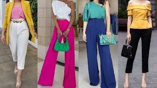 Outfits con PANTALONES en TENDENCIA de MODA PRIMAVERA VERANO 2024 [upl. by Yllrebmik]