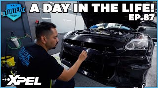 XPEL PPF for GTR Fixing A BAD PPF amp Tint Job amp New Shop Updates  DAY IN THE LIFE EP 87 [upl. by Zetnwahs]