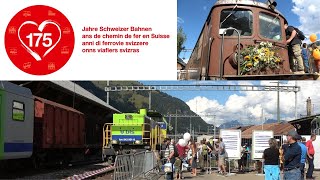 Rollmaterialschau der BLS in Frutigen  175 Jahre Schweizer Bahnen Region Mitte [upl. by Kidder]