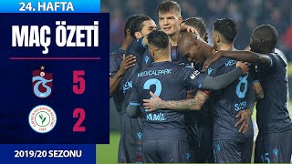 ÖZET Trabzonspor 52 ÇRizespor  24 Hafta  201920 [upl. by Enar357]