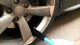 Surfachem  Alloy Wheel Cleaner with EcoRemover Applied to Alloy Wheel [upl. by Pagas]