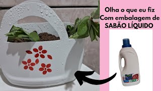 Como reciclar embalagenssabão Líquidoágua sanitária 5L 😀 [upl. by Krusche]