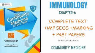 Community Medicine Immunology  Community Medicine Lecture  Community Medicine Lecture MBBS [upl. by Iaka]