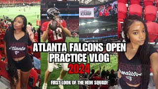 ATLANTA FALCONS OPEN PRACTICE 2024 VLOG [upl. by Irfan353]