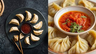 Chicken Momos recipe Momos ki recipe with sauce [upl. by Fanya569]