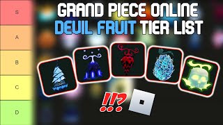 Grand Piece Online Fruit Tier List  Roblox Tier Lists [upl. by Tessy650]