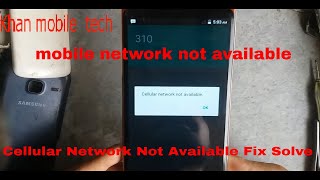 Cellular Network Not Available Fix Solve [upl. by Pillihpnhoj]