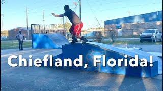 Aggressive inline skating at the Chiefland Florida skatepark  2024 [upl. by Milone]