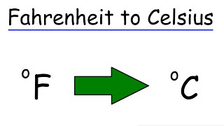 How To Convert Fahrenheit To Celsius [upl. by Centeno]