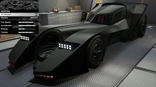 GTA 5  Past DLC Vehicle Customization  Grotti Vigilante Batmobile [upl. by Della]