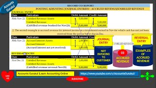 R2RRECORDTOREPORTPRACTICAL WITH EXCELPOSTINGOF ADJUSTING JOURNAL ENTRIESACCRUEDUNBILLED REVENUE [upl. by Tempest]