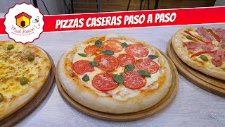 PIZZAS PARA PRINCIPIANTES con salsa en 5 minutos [upl. by Kiri]