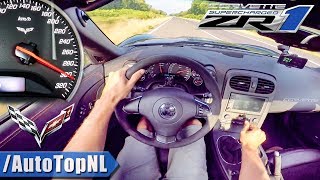 Corvette ZR1 62 V8 SUPERCHARGED 300kmh AUTOBAHN NO SPEED LIMIT POV by AutoTopNL [upl. by Sholem141]