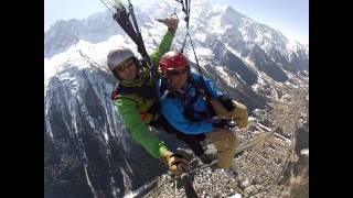 Chamonix paragliding in flight video trailer [upl. by Dadirac966]