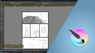 Krita Creando un cómic 10 Entintado [upl. by Nassir120]