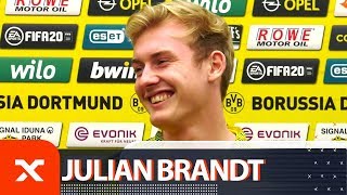 quotBitte halt die Schnauzequot – Marco Reus stört Julian Brandt beim Interview  Borussia Dortmund  SPOX [upl. by Sugar]