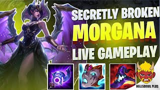 Morgana Mid Is Secret Broken I Noticed Wild Rift HellsDevil Plus Gameplay [upl. by Skiest38]