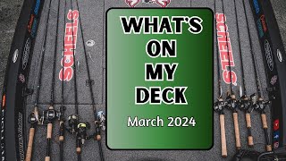 Whats On My Deck  March 2024  G Loomis GLX Edition [upl. by Fromma]