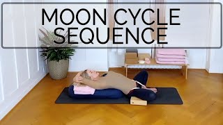 Restorative Menstrual Yoga Sequence  60 min  Cat de Rham  Online Yoga Teaching [upl. by Fulviah]