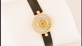 Chopard Happy Diamonds Ladies 18ct Yellow Gold Watch [upl. by Ilram277]