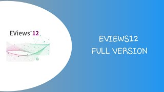 EViews12 Full Version No Password Google Drive [upl. by Hajile]