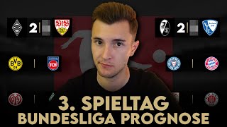 Bundesliga Prognose  3 Spieltag Tipps amp Vorschau  202425 [upl. by Aleron]