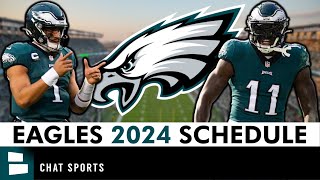 Philadelphia Eagles 2024 Schedule Opponents amp Instant Analysis  NFL Schedule Release [upl. by Sokram53]