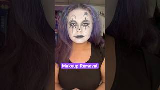 Take off my makeup with me 🤡 arttheclown halloween makeup makeupremoval mua [upl. by Shabbir501]