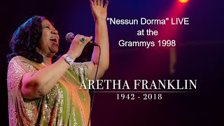 Aretha Franklin quotNessun Dormaquot LIVE at the Grammys 1998 [upl. by Erich779]